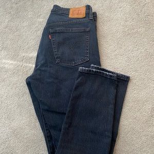 Levi’s 501 Skinny Black Distressed Jeans